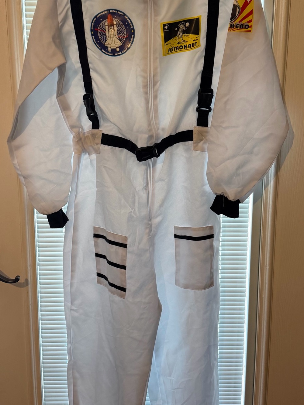 White Astronaut Costume Pants - Space-Themed